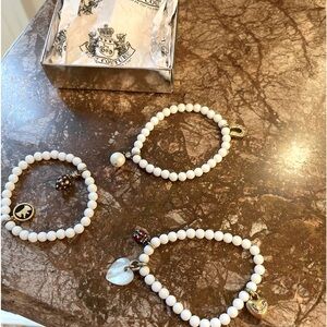 juicy couture charm bracelets (sets Of Three)